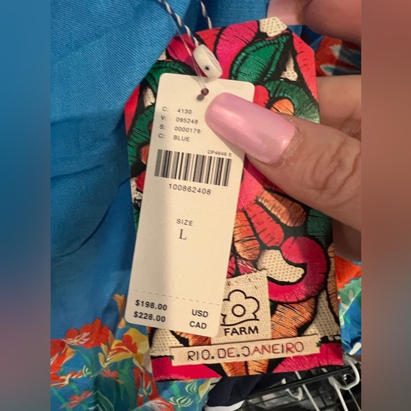 FARM RIO X Len Blend Prted Midi Dress, Various Sizes NWT - Picture 5 of 8